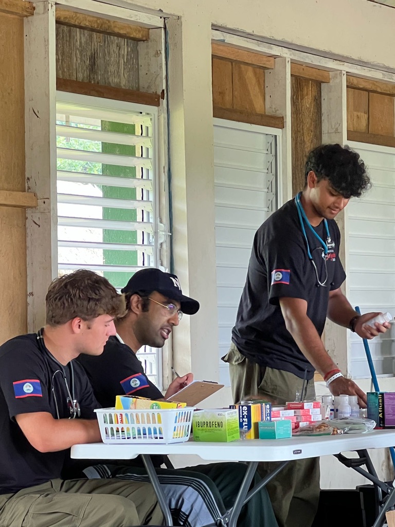 Siddharth Shivaram volunteering as part of a medical outreach trip